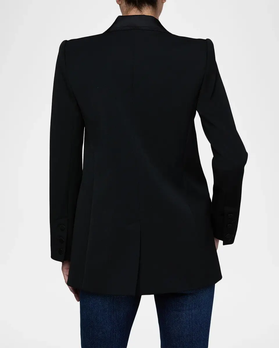 L'Agence Cambrie Oversized Blazer with Boutonniere | Thumbnail 3 L'Agence Cambrie Oversized Blazer with Boutonniere | Thumbnail 3