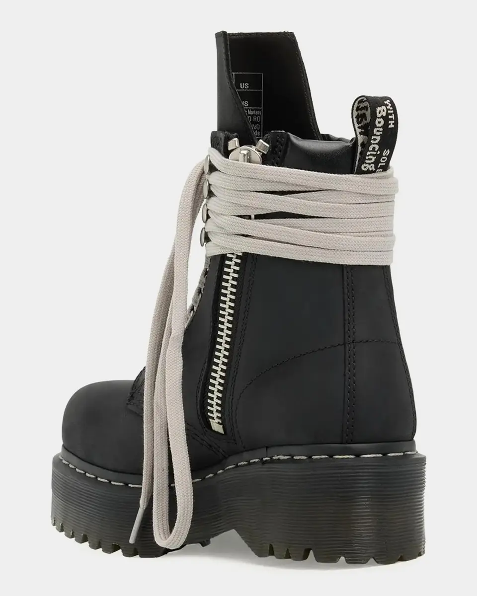 Dr. Martens x Rick Owens x Dr. Martens Quad Sole Steel-Toe Leather Boots | Thumbnail 2 Dr. Martens x Rick Owens x Dr. Martens Quad Sole Steel-Toe Leather Boots | Thumbnail 2