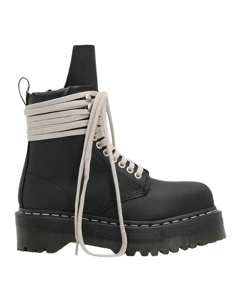 Dr. Martens x Rick Owens x Dr. Martens Quad Sole Steel-Toe Leather Boots