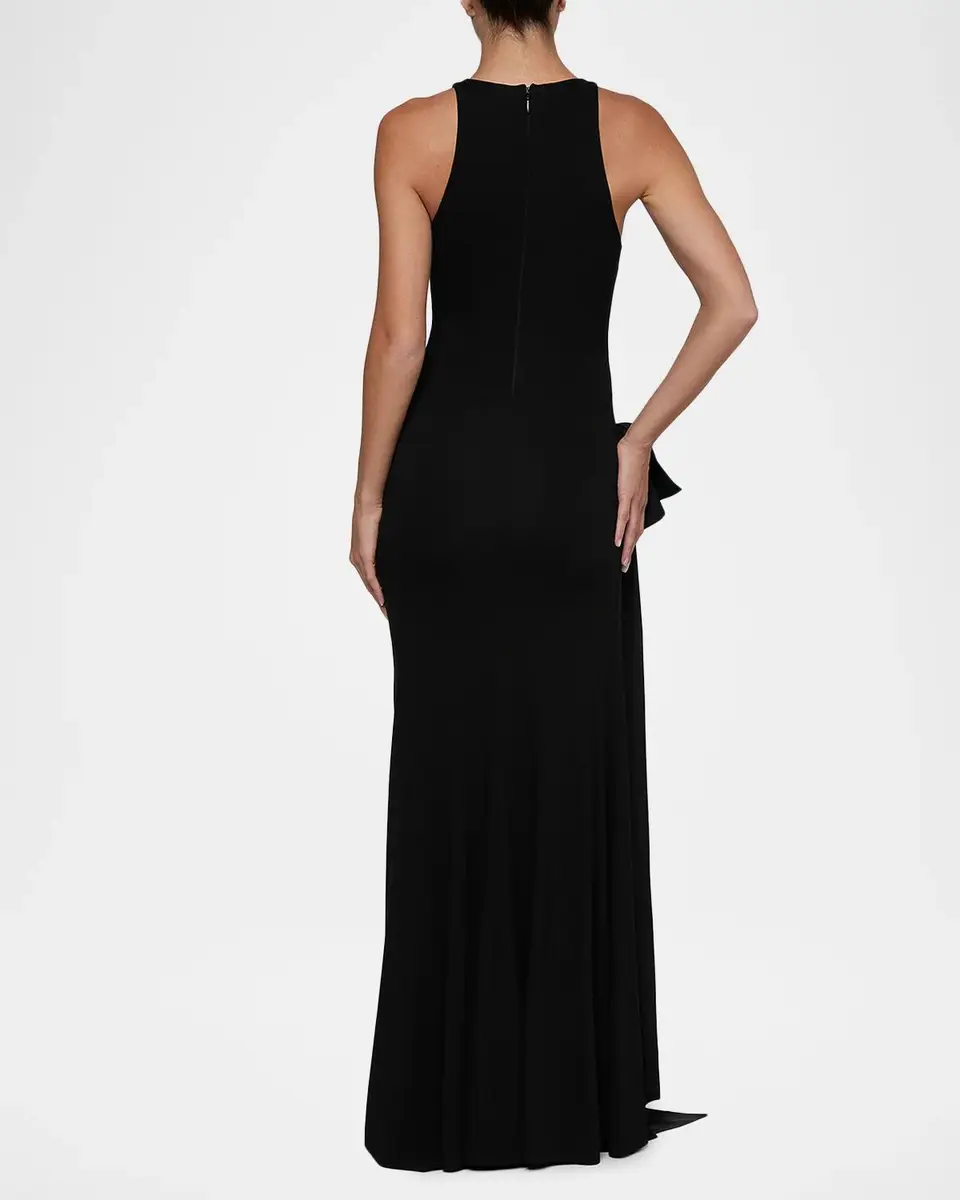 L'Agence Frost Shirred Sleeveless Gown | Thumbnail 3 L'Agence Frost Shirred Sleeveless Gown | Thumbnail 3