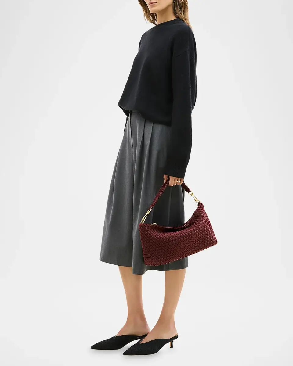 Naghedi Porto Small Half Moon Woven Neoprene Bag | Thumbnail 5 Naghedi Porto Small Half Moon Woven Neoprene Bag | Thumbnail 5