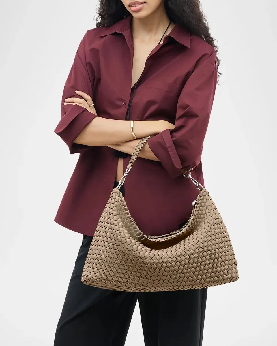 Naghedi Porto Handwoven Half-Moon Shoulder Bag | Thumbnail 7 Naghedi Porto Handwoven Half-Moon Shoulder Bag | Thumbnail 7