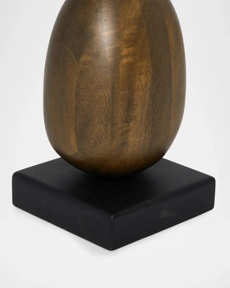 Interlude Home Pietro Mango Wood & Metal Statue | Thumbnail 4