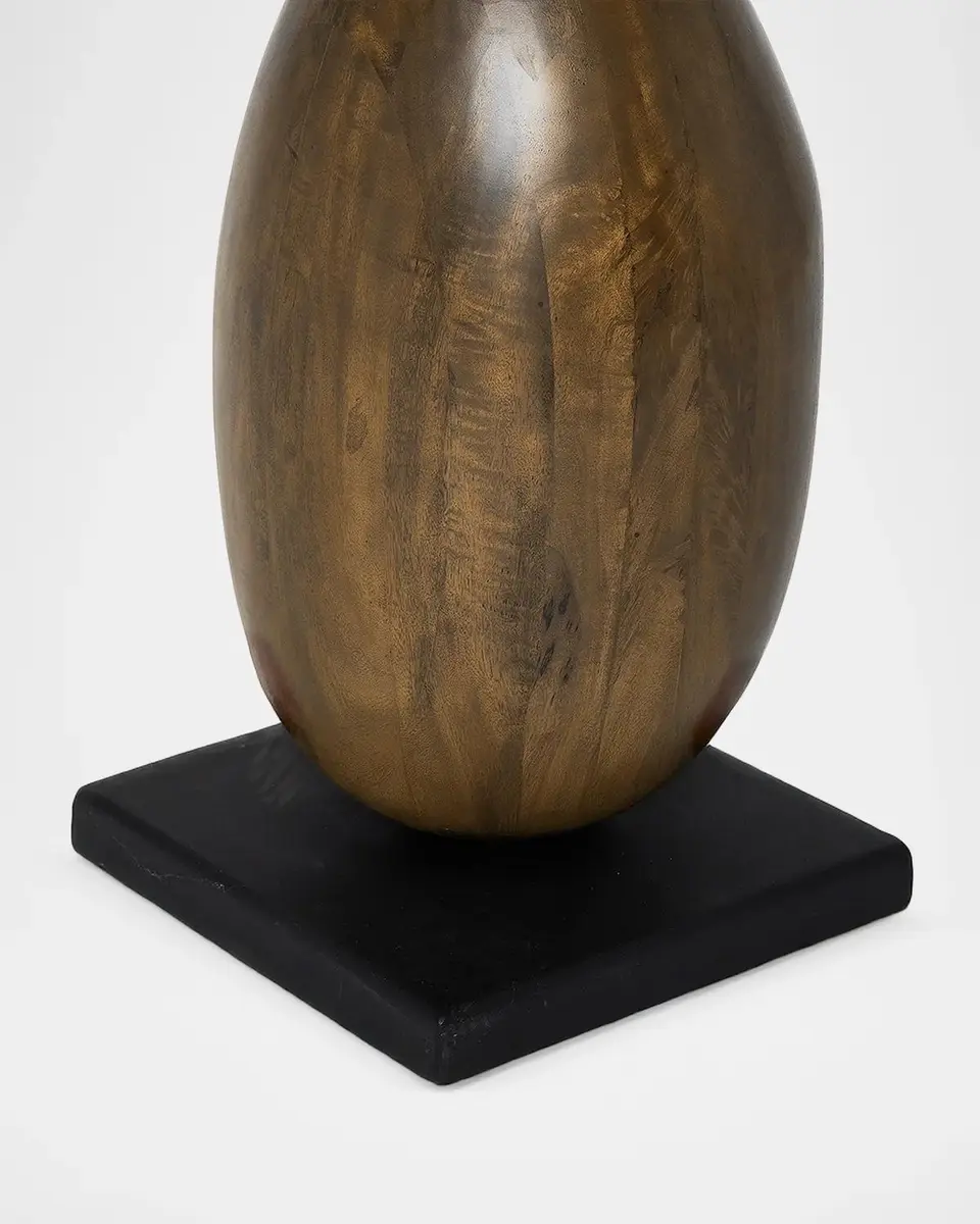 Interlude Home Sienna Mango Wood & Metal Statue | Thumbnail 4 Interlude Home Sienna Mango Wood & Metal Statue | Thumbnail 4