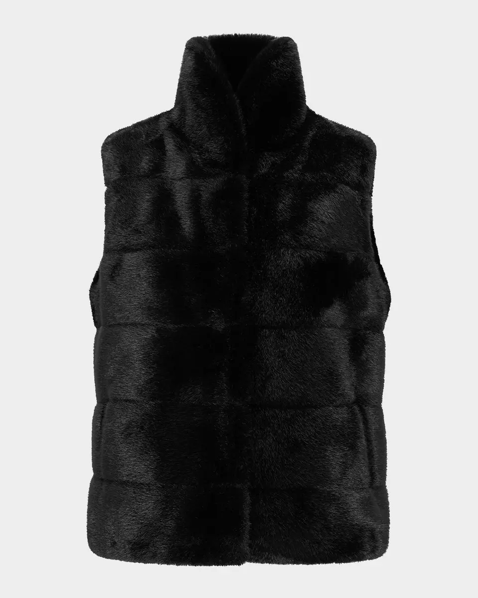 THEIA Horizontal Mink-Like Faux Fur Vest | Thumbnail 2 THEIA Horizontal Mink-Like Faux Fur Vest | Thumbnail 2