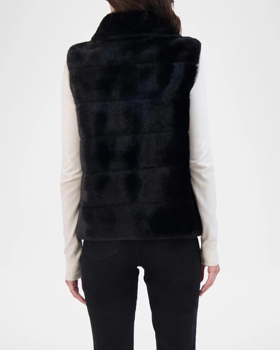 THEIA Horizontal Mink-Like Faux Fur Vest | Thumbnail 5 THEIA Horizontal Mink-Like Faux Fur Vest | Thumbnail 5