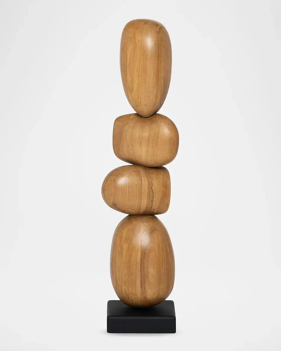 Interlude Home Pietro Mango Wood & Metal Statue | Thumbnail 2