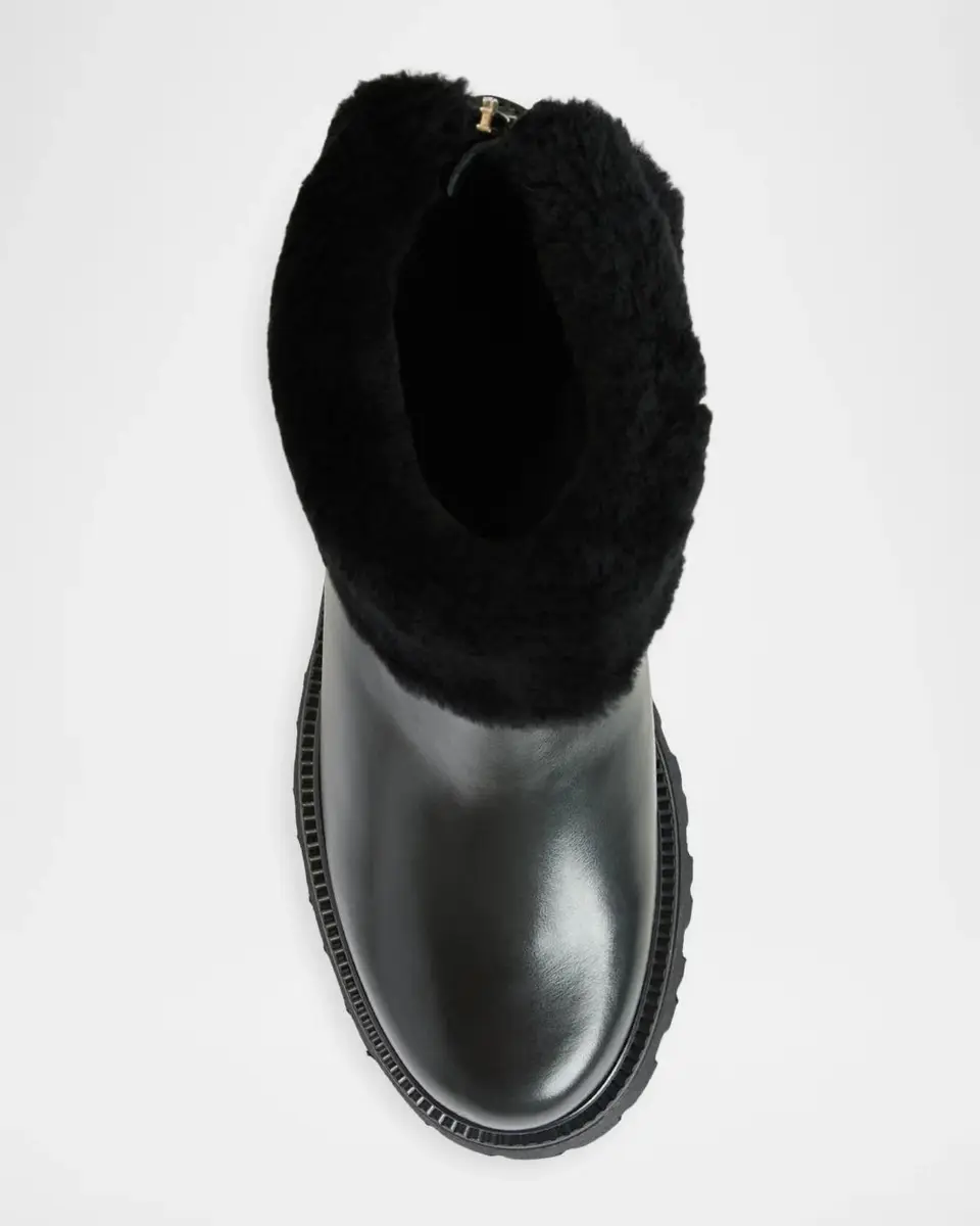 Aquatalia 40mm Mimi Shearling-Lined Waterproof Suede Ankle Boots | Thumbnail 4 Aquatalia 40mm Mimi Shearling-Lined Waterproof Suede Ankle Boots | Thumbnail 4