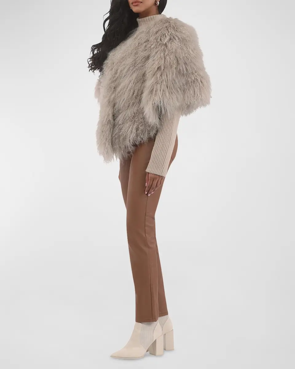Gorski Select Mongolian Lamb Shearling Shawl | Thumbnail 2 Gorski Select Mongolian Lamb Shearling Shawl | Thumbnail 2