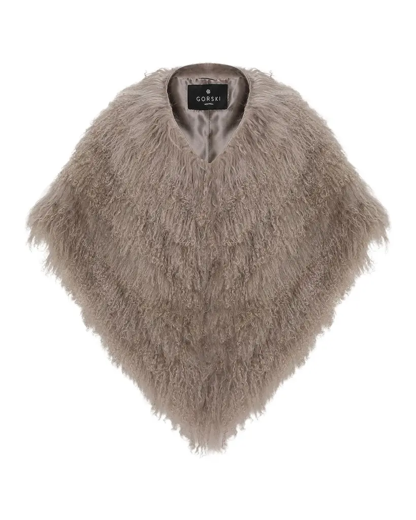 Select Mongolian Lamb Shearling Shawl