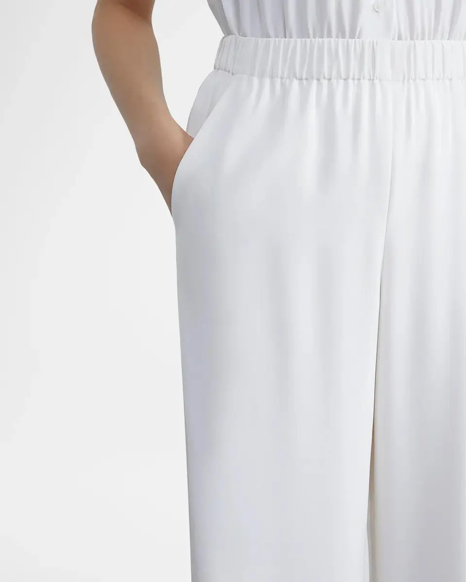 Lafayette 148 New York Organic Silk Crepe Straight-Leg Pull-On Pants | Thumbnail 4 Lafayette 148 New York Organic Silk Crepe Straight-Leg Pull-On Pants | Thumbnail 4