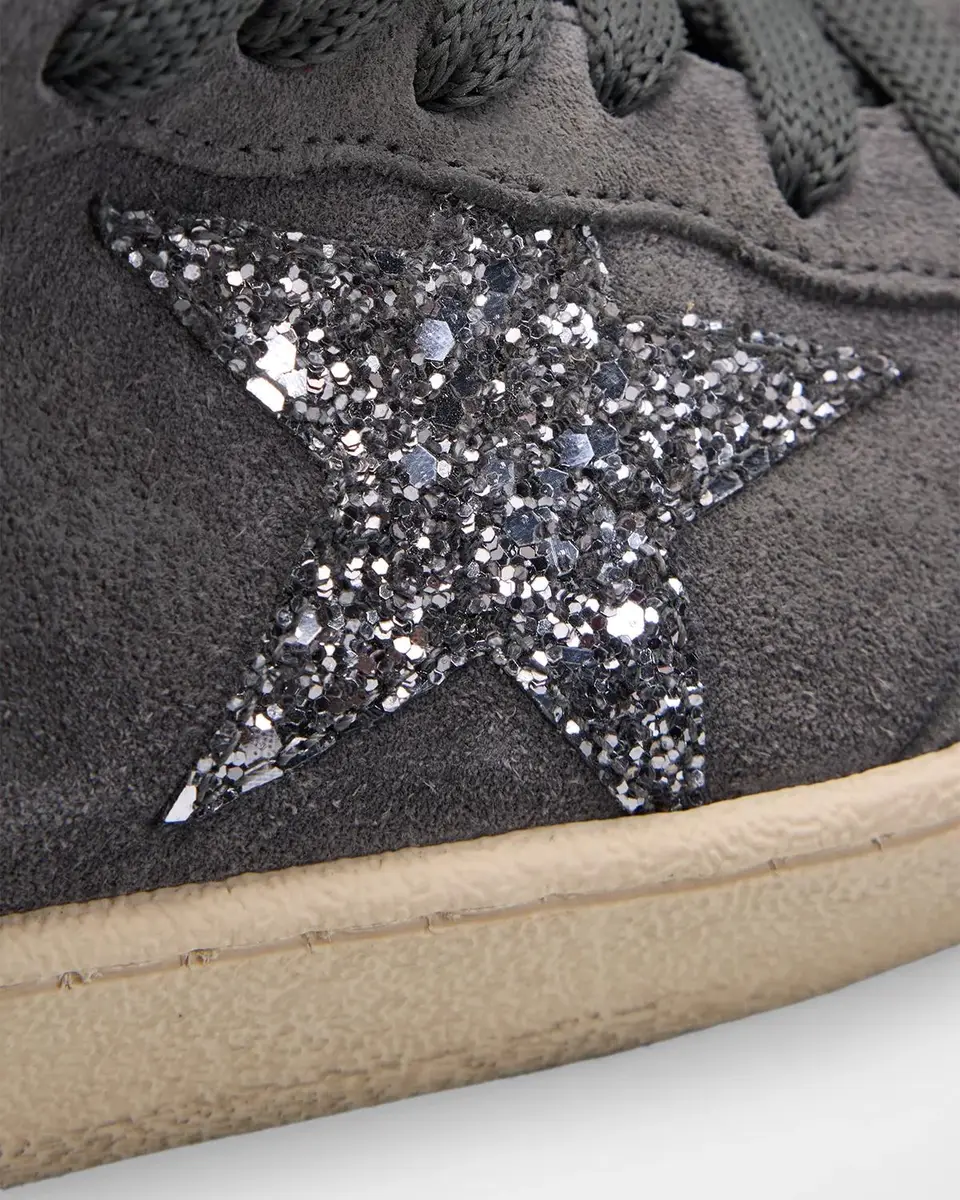 Golden Goose Ball Star Suede And Glitter Low-Top Sneakers | Thumbnail 6
