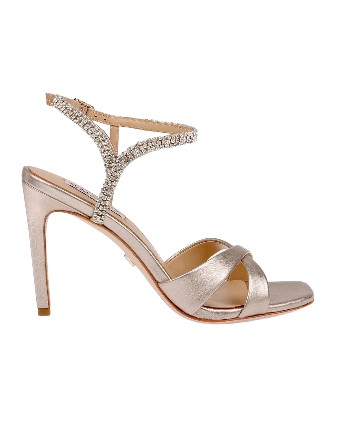 Reagan 95MM Crystal-Embellished Leather Sandals