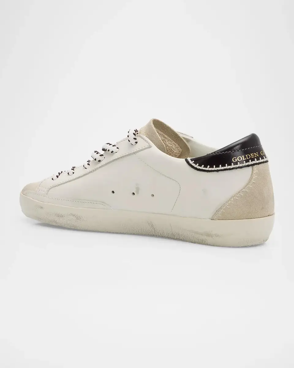 Golden Goose Super-Star Embroidered Mixed Leather Low-Top Sneakers | Thumbnail 4 Golden Goose Super-Star Embroidered Mixed Leather Low-Top Sneakers | Thumbnail 4
