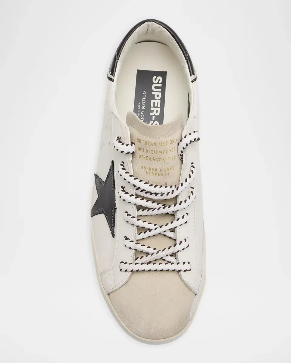 Golden Goose Super-Star Embroidered Mixed Leather Low-Top Sneakers | Thumbnail 6 Golden Goose Super-Star Embroidered Mixed Leather Low-Top Sneakers | Thumbnail 6