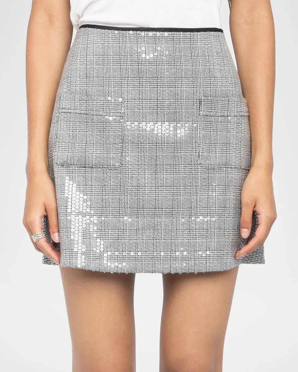 Zadig & Voltaire Jaime Car Sequined A-Line Miniskirt | Thumbnail 4 Zadig & Voltaire Jaime Car Sequined A-Line Miniskirt | Thumbnail 4