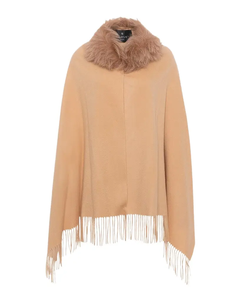 Cashmere & Lamb Shearling Stole