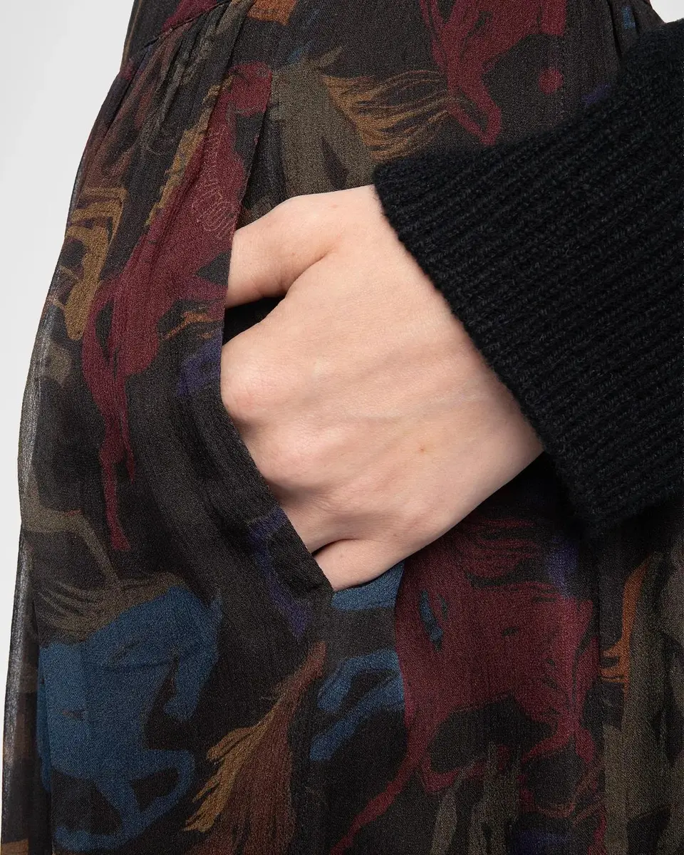 Zadig & Voltaire Jadys Mousseline Horse-Printed A-Line Miniskirt | Thumbnail 5 Zadig & Voltaire Jadys Mousseline Horse-Printed A-Line Miniskirt | Thumbnail 5