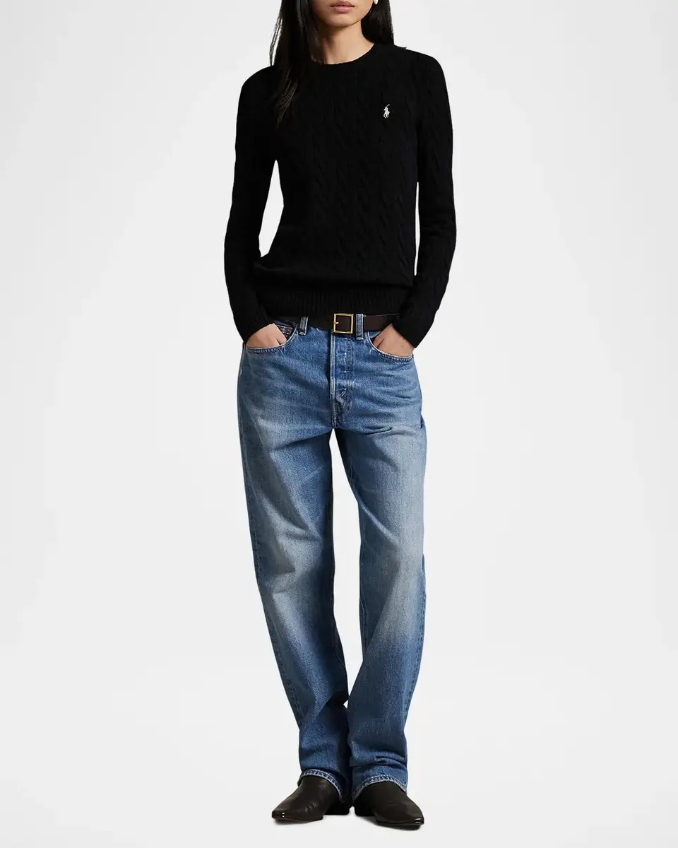 Polo Ralph Lauren Cable-Knit Wool-Cashmere Crewneck Sweater | Thumbnail 2 Polo Ralph Lauren Cable-Knit Wool-Cashmere Crewneck Sweater | Thumbnail 2