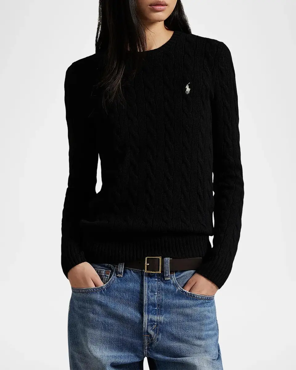 Polo Ralph Lauren Cable-Knit Wool-Cashmere Crewneck Sweater | Thumbnail 4 Polo Ralph Lauren Cable-Knit Wool-Cashmere Crewneck Sweater | Thumbnail 4