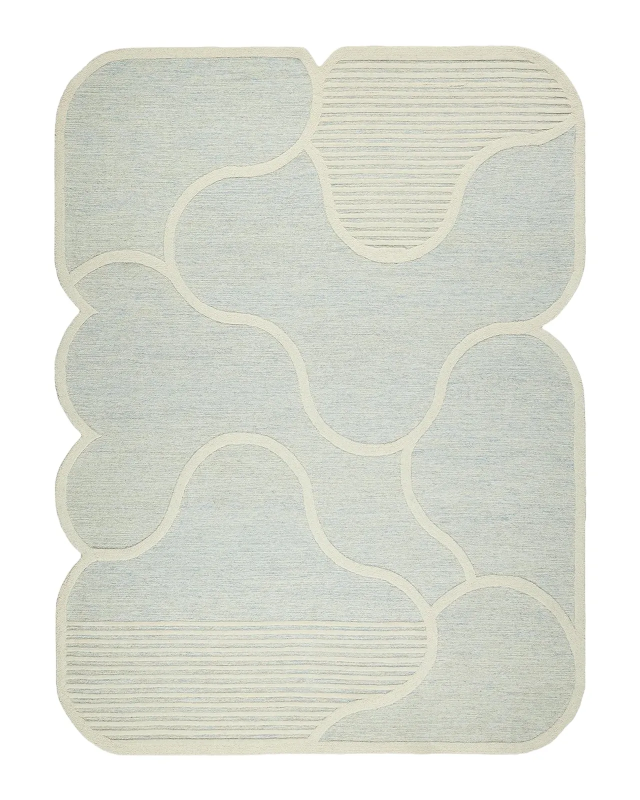 Exquisite Rugs Shell Hand-Tufted Rug