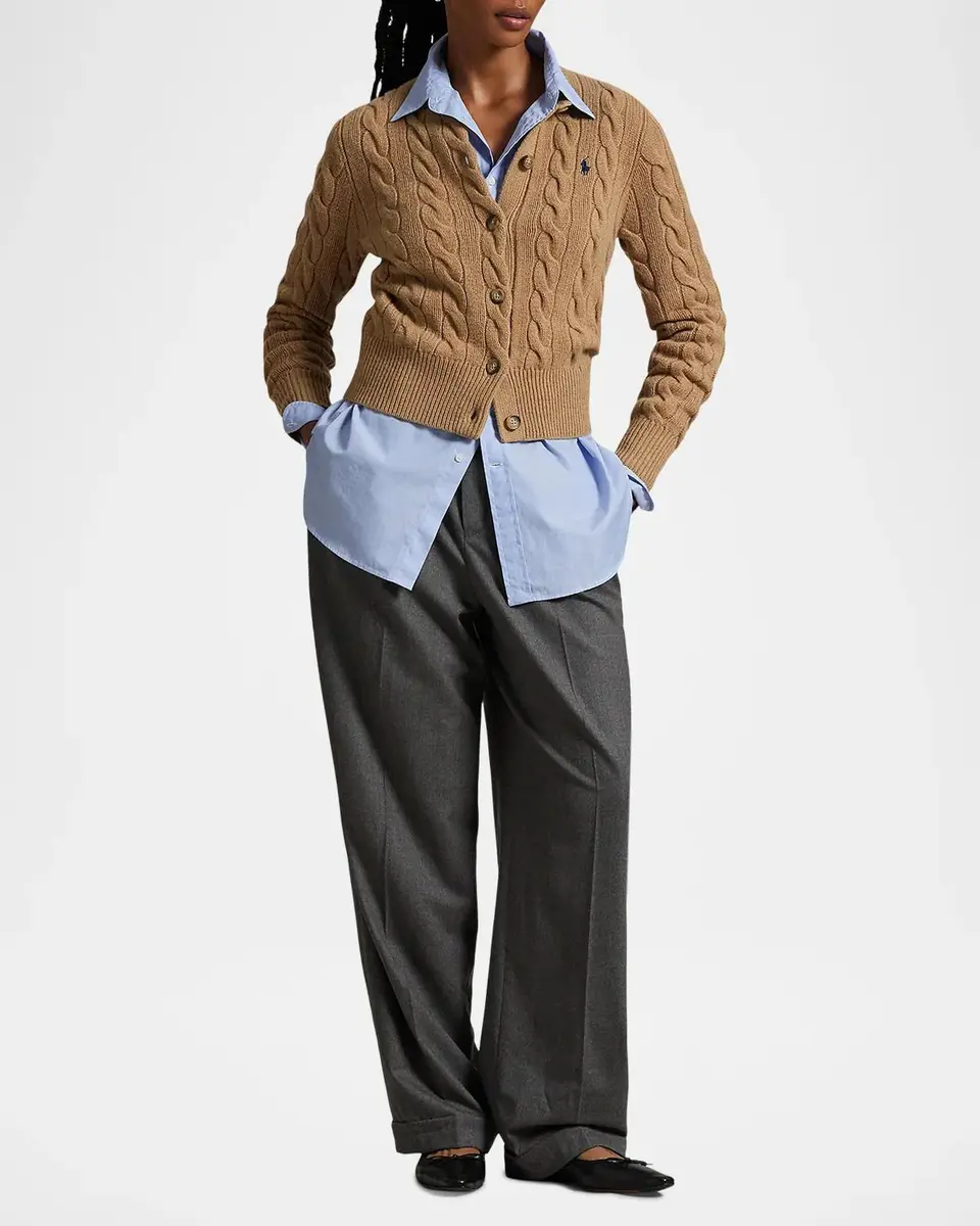 Ralph Lauren Cable-Knit Wool-Cashmere Cardigan | Thumbnail 2 Ralph Lauren Cable-Knit Wool-Cashmere Cardigan | Thumbnail 2