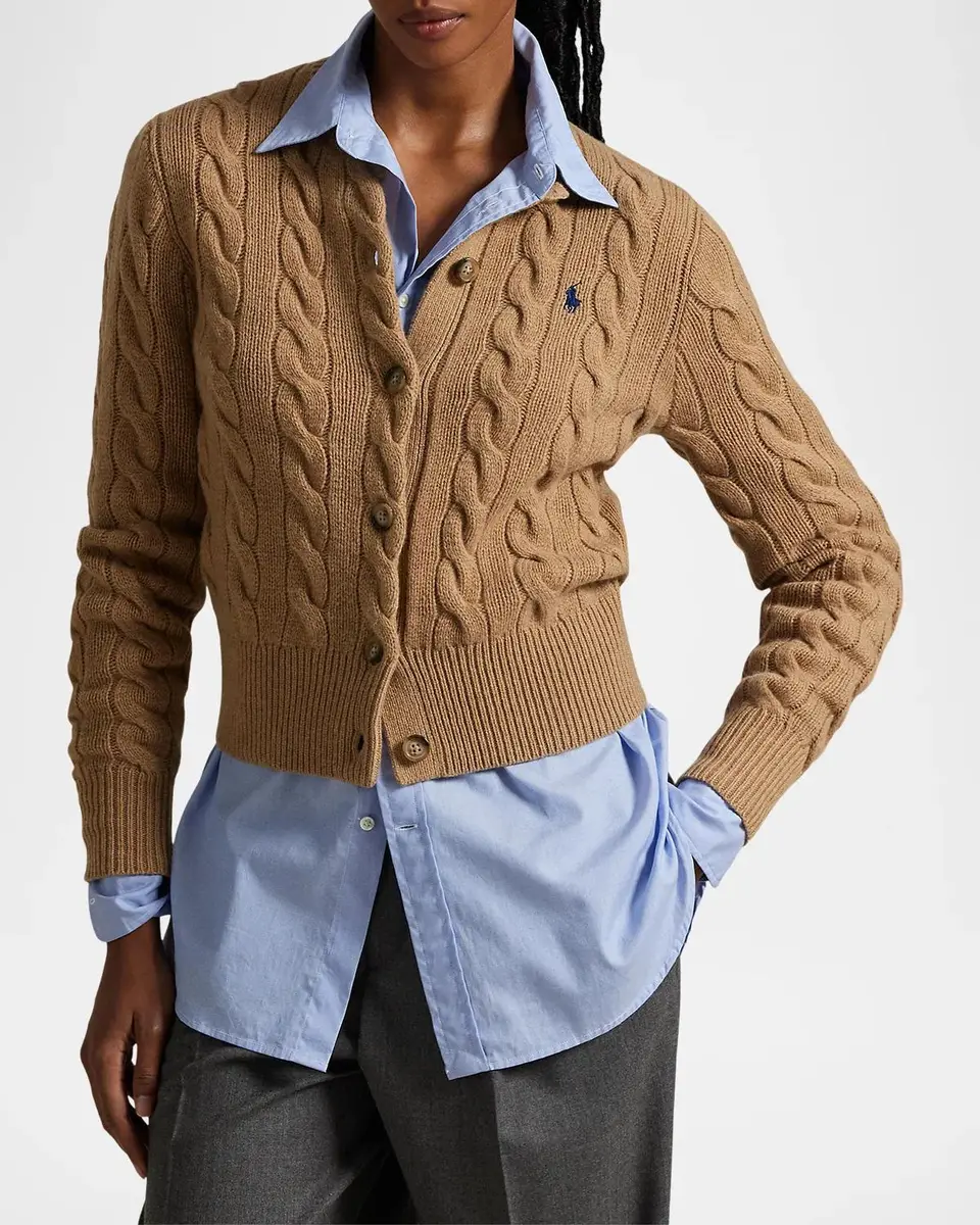 Ralph Lauren Cable-Knit Wool-Cashmere Cardigan | Thumbnail 4 Ralph Lauren Cable-Knit Wool-Cashmere Cardigan | Thumbnail 4