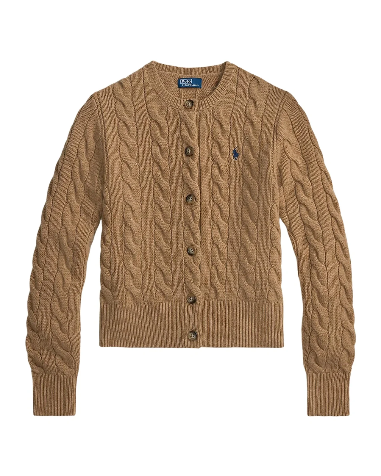 Ralph Lauren Cable-Knit Wool-Cashmere Cardigan
