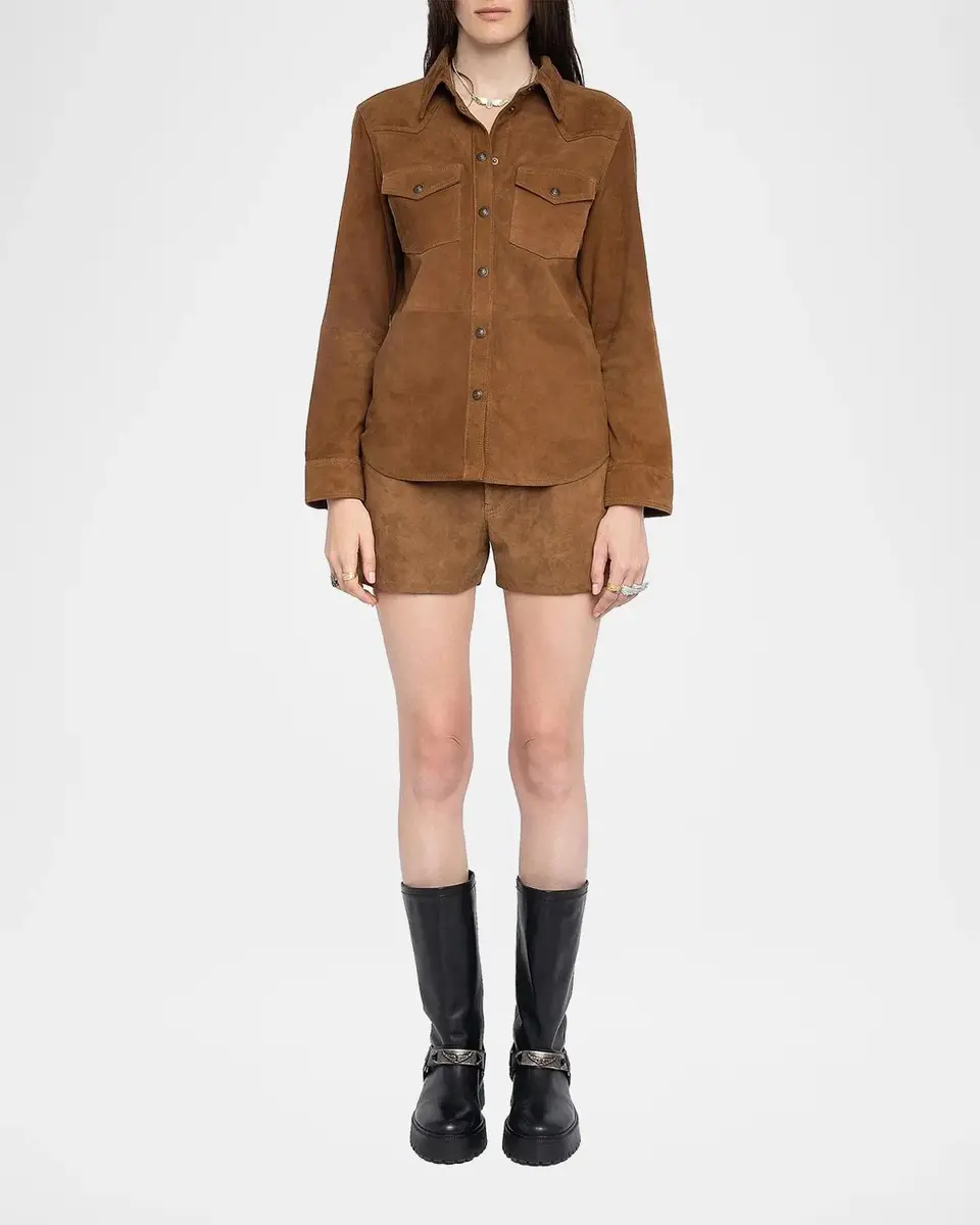 Zadig & Voltaire Thelma Suede Shirt | Thumbnail 2 Zadig & Voltaire Thelma Suede Shirt | Thumbnail 2