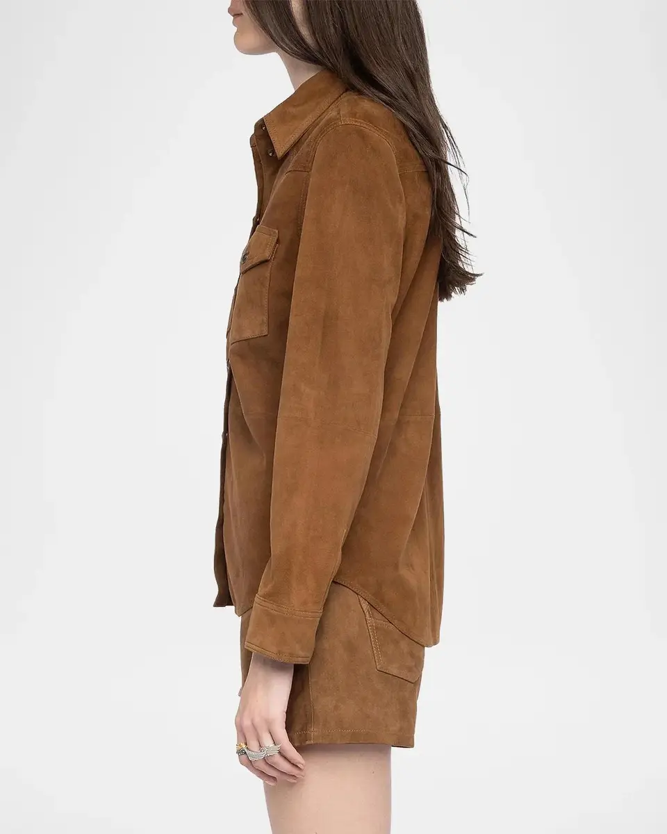 Zadig & Voltaire Thelma Suede Shirt | Thumbnail 6 Zadig & Voltaire Thelma Suede Shirt | Thumbnail 6