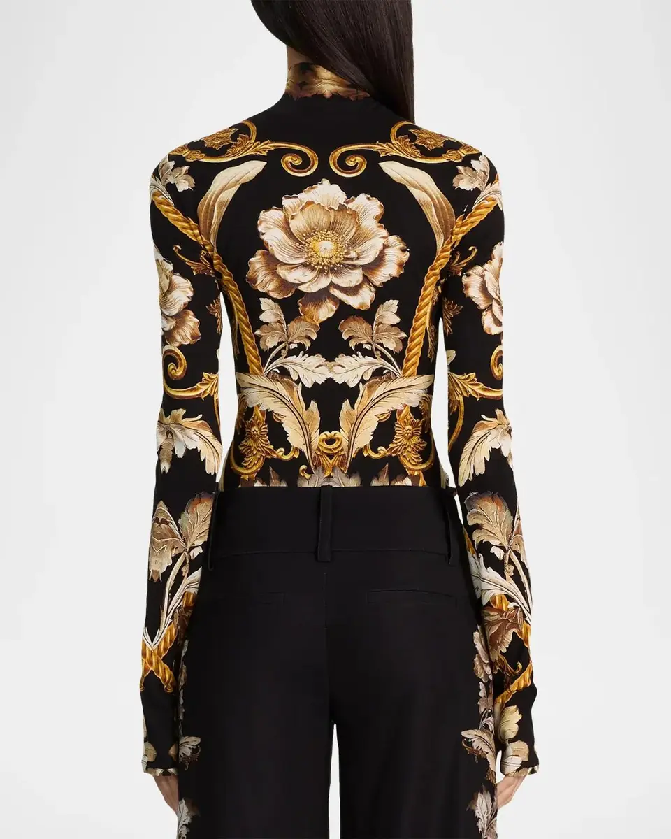 Alice + Olivia Delaina Turtleneck Top | Thumbnail 3 Alice + Olivia Delaina Turtleneck Top | Thumbnail 3