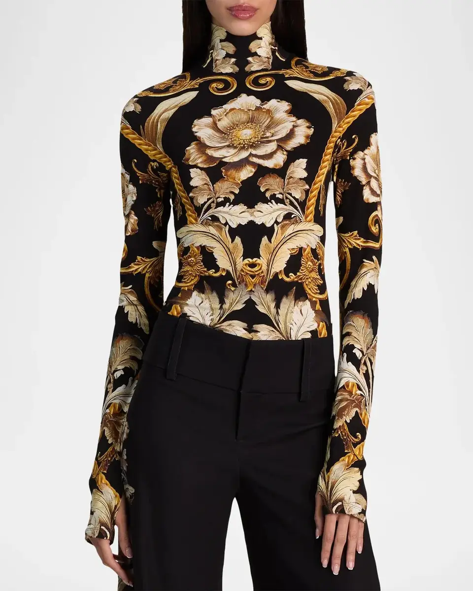 Alice + Olivia Delaina Turtleneck Top | Thumbnail 4 Alice + Olivia Delaina Turtleneck Top | Thumbnail 4