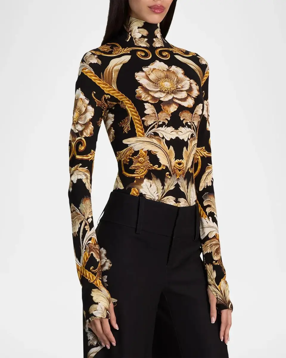 Alice + Olivia Delaina Turtleneck Top | Thumbnail 6 Alice + Olivia Delaina Turtleneck Top | Thumbnail 6