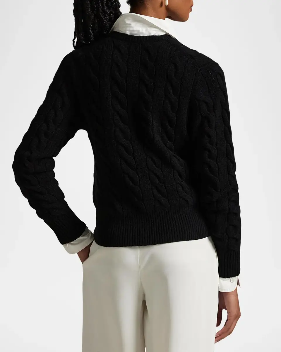 Ralph Lauren Cable-Knit Wool-Cashmere Cardigan | Thumbnail 3 Ralph Lauren Cable-Knit Wool-Cashmere Cardigan | Thumbnail 3