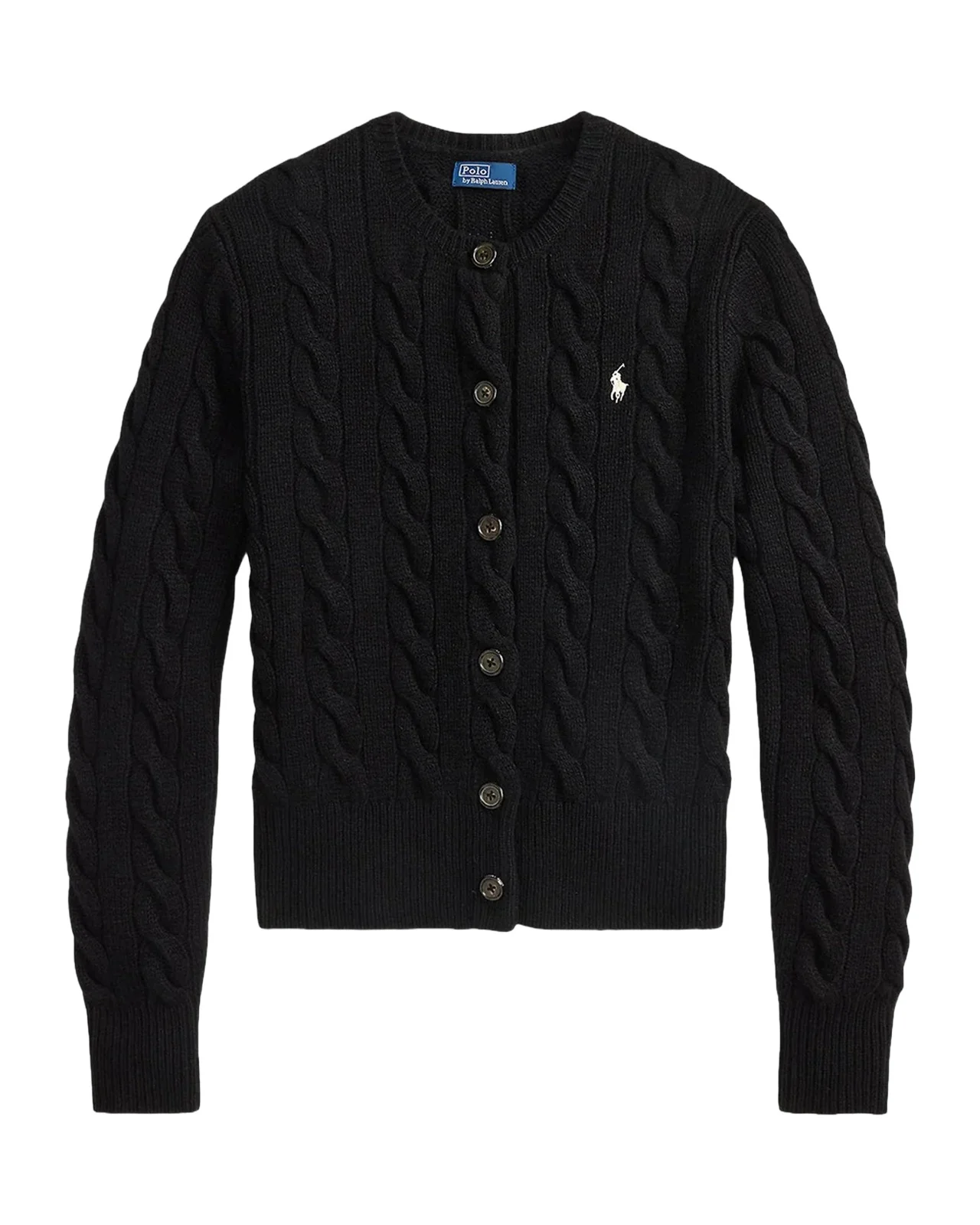 Ralph Lauren Cable-Knit Wool-Cashmere Cardigan