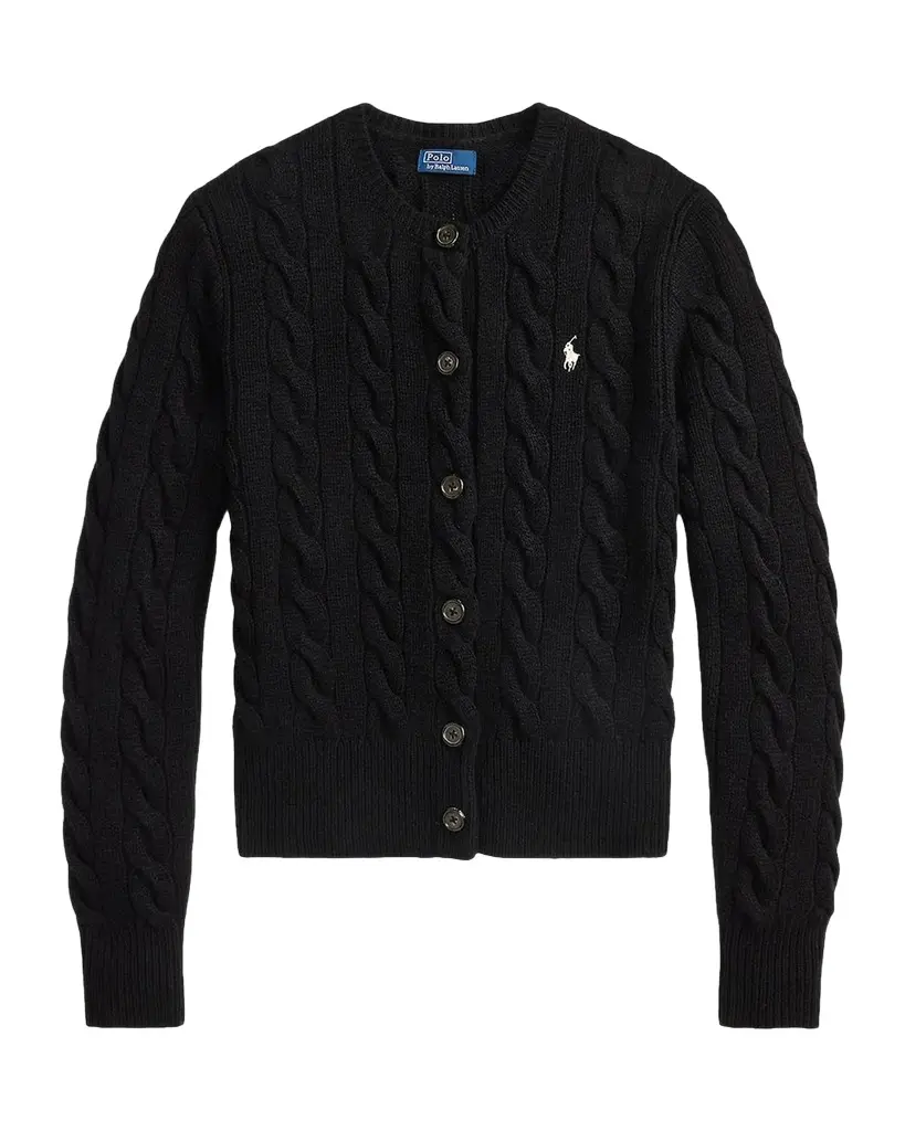 Cable-Knit Wool-Cashmere Cardigan Cable-Knit Wool-Cashmere Cardigan
