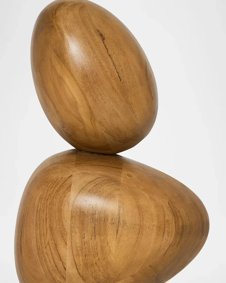 Interlude Home Sienna Teak Wood & Metal Statue | Thumbnail 3