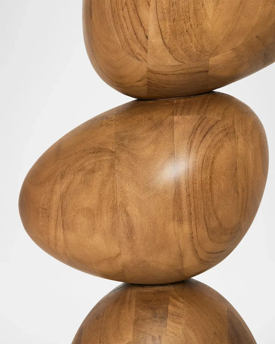 Interlude Home Sienna Teak Wood & Metal Statue | Thumbnail 5