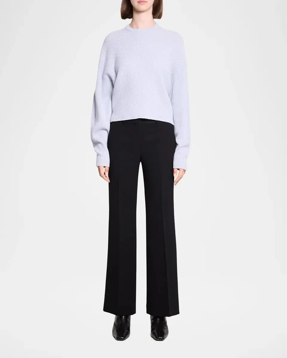 Theory Ribbed Wool Crewneck Sweater | Thumbnail 2 Theory Ribbed Wool Crewneck Sweater | Thumbnail 2