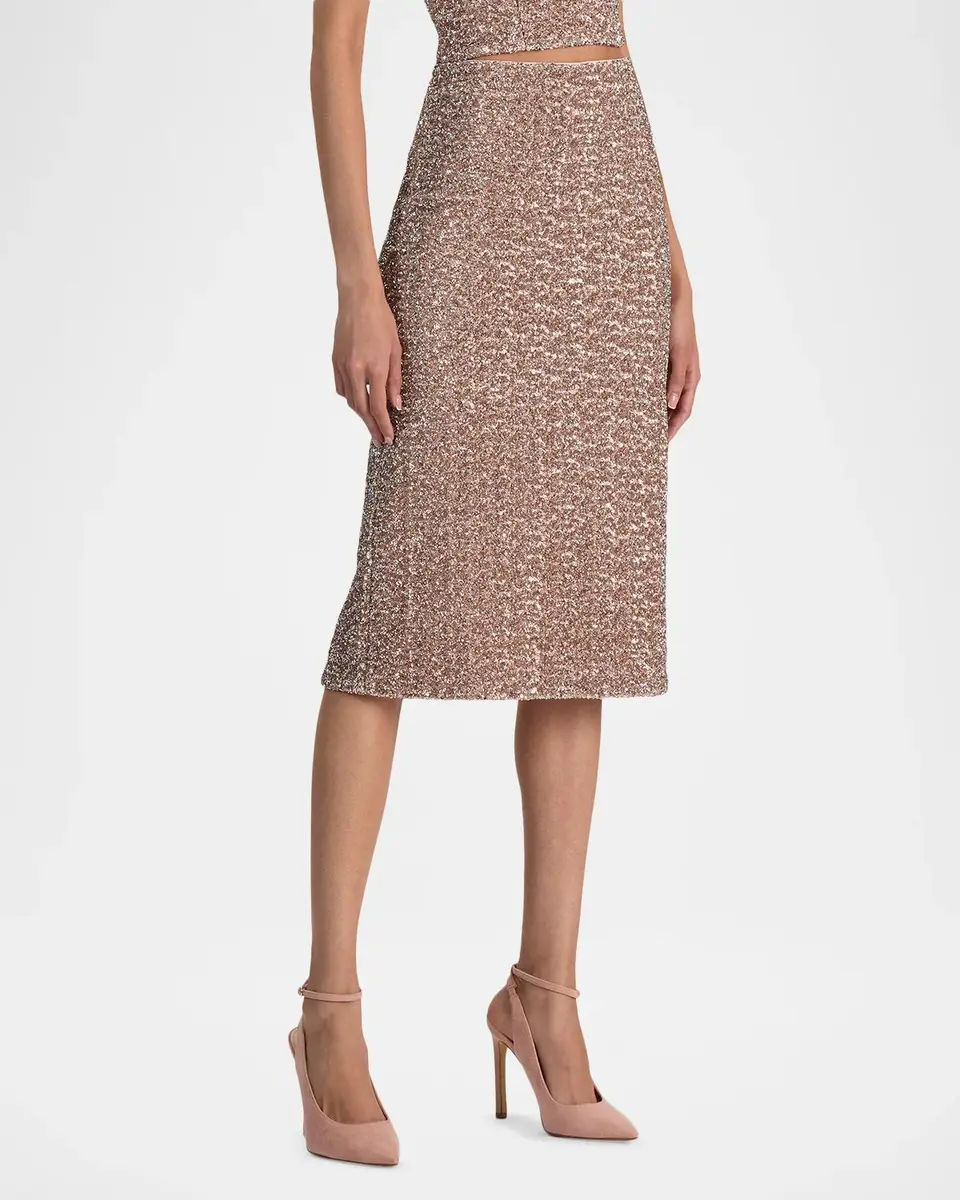 Alice + Olivia Fifi Sequined Midi Skirt | Thumbnail 6