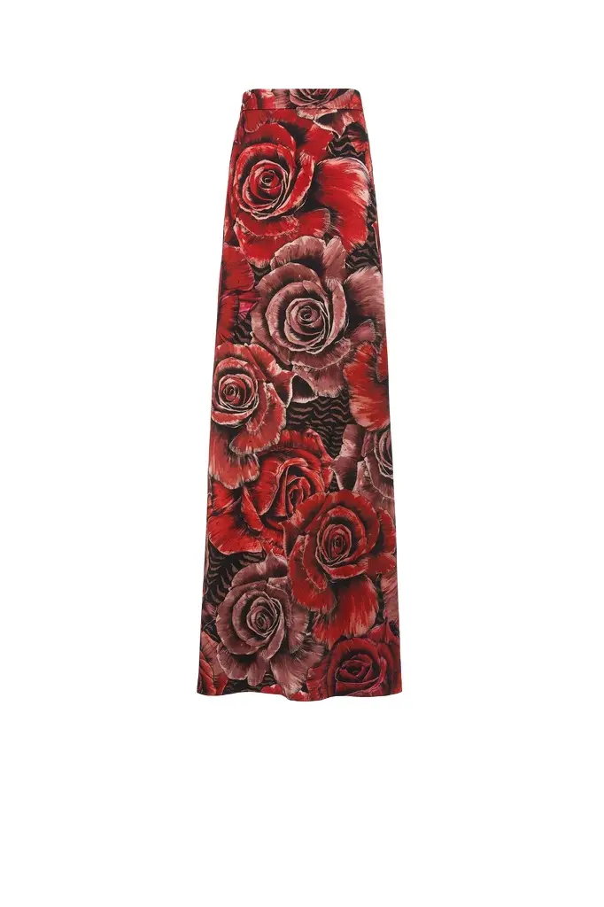 Just Cavalli Rose-Print Maxi Skirt Just Cavalli Rose-Print Maxi Skirt