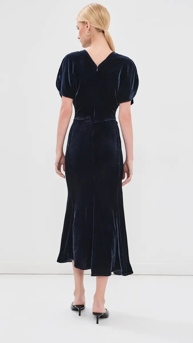 Victoria Beckham Bela Midi Dress | Thumbnail 3 Victoria Beckham Bela Midi Dress | Thumbnail 3