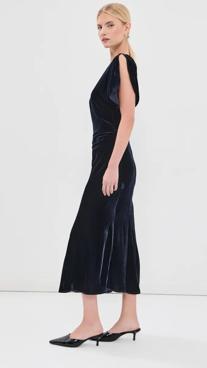 Victoria Beckham Bela Midi Dress | Thumbnail 4 Victoria Beckham Bela Midi Dress | Thumbnail 4