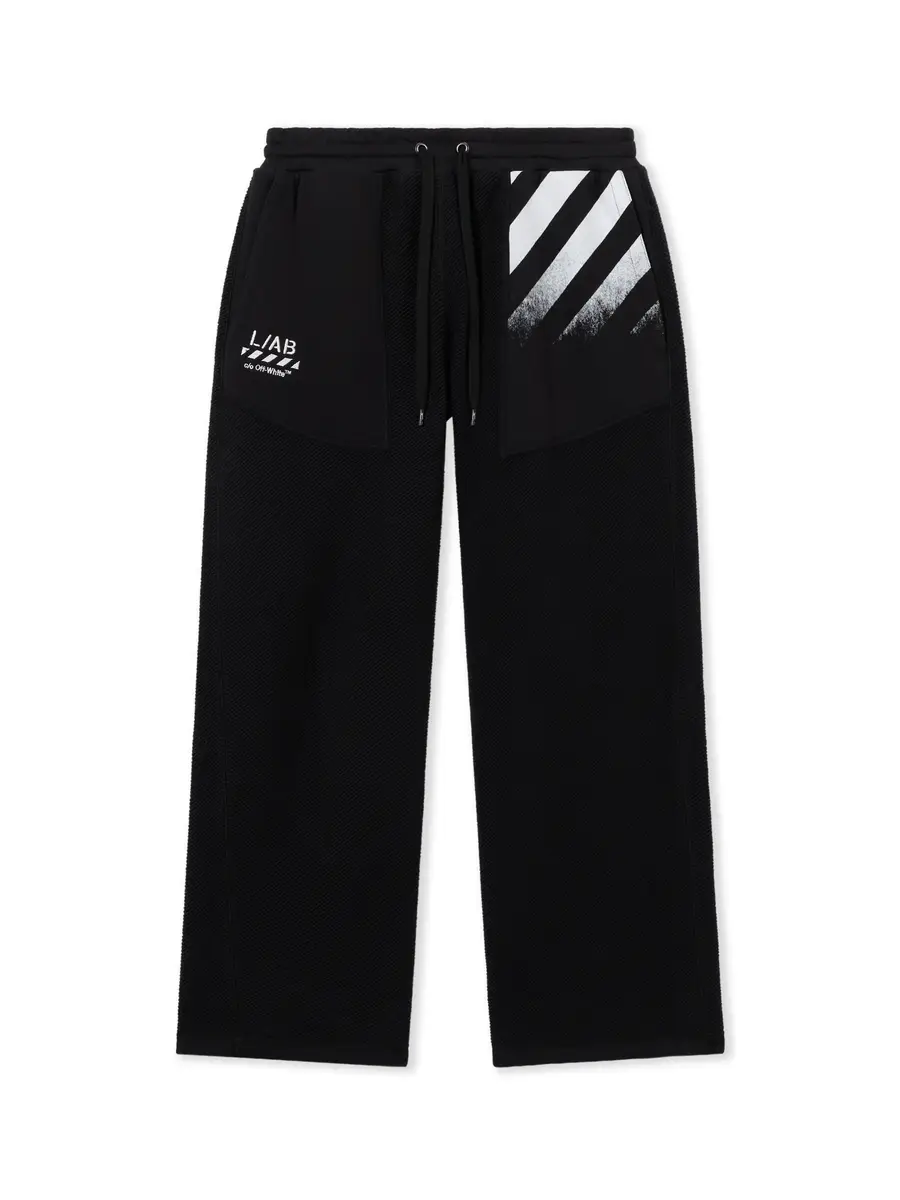 Off-White L/AB Reverse Fleece Sweatpants | Thumbnail 2 Off-White L/AB Reverse Fleece Sweatpants | Thumbnail 2