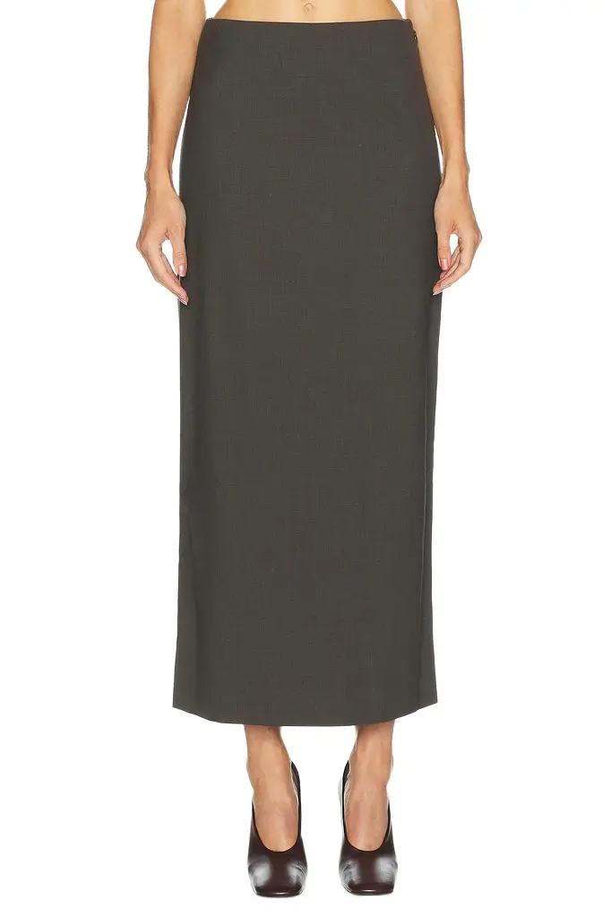 Loulou de Saison Samos Fitted Straight Maxi Skirt