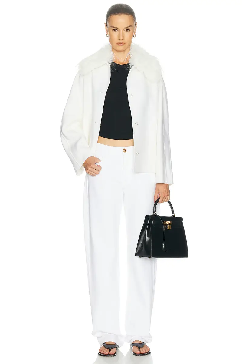 Loulou de Saison Rafe Jacket With Removable Faux Fur Collar | Thumbnail 5 Loulou de Saison Rafe Jacket With Removable Faux Fur Collar | Thumbnail 5
