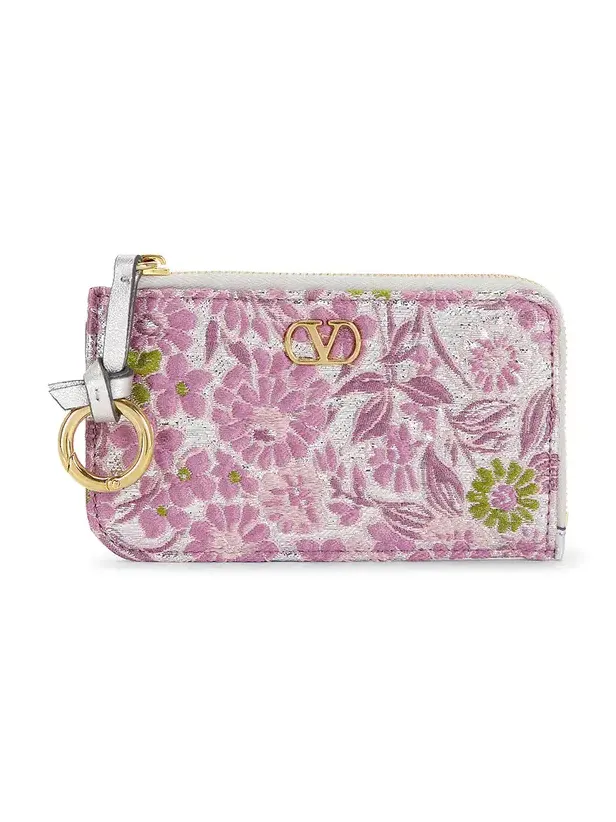 V Logo Signature Coin Purse V Logo Signature Coin Purse