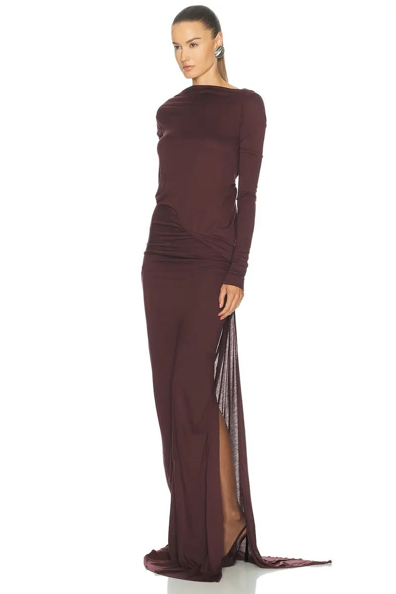Rick Owens Lilies Long Sleeve Shailee Gown | Thumbnail 4 Rick Owens Lilies Long Sleeve Shailee Gown | Thumbnail 4