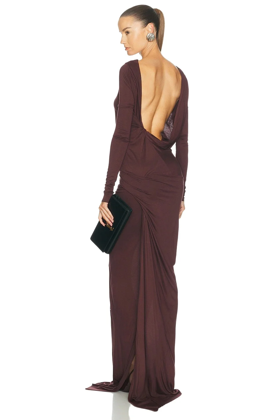 Rick Owens Lilies Long Sleeve Shailee Gown