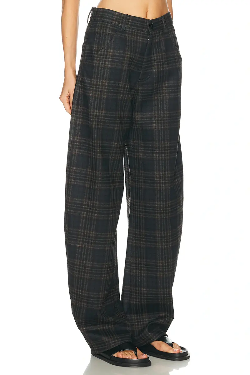 DARKPARK Khris Tartan Check Barrel Leg Pants | Thumbnail 2 DARKPARK Khris Tartan Check Barrel Leg Pants | Thumbnail 2